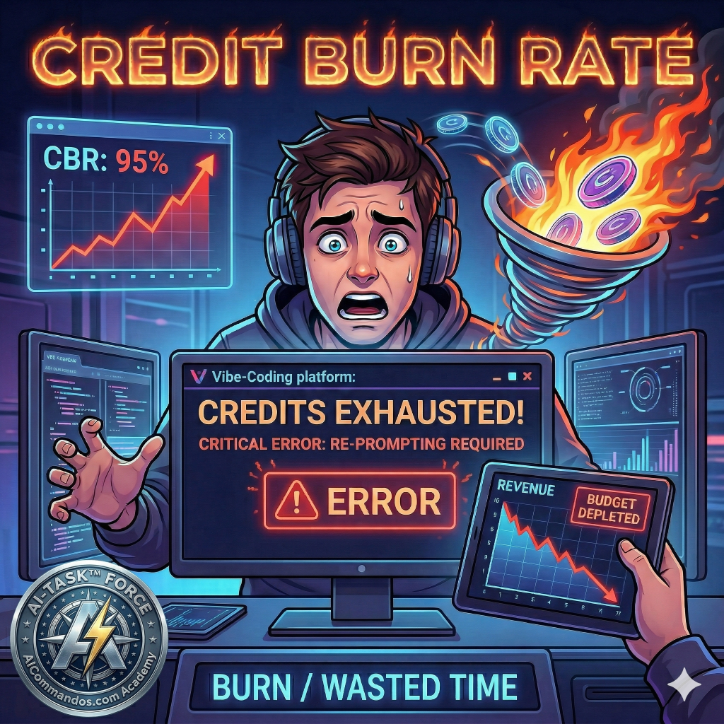 AICommandos and AI TASK Force CBR aka Credit Burn Rate featured icon V2 1024x1024 1